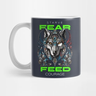 Wolf howling T-Shirt Mug